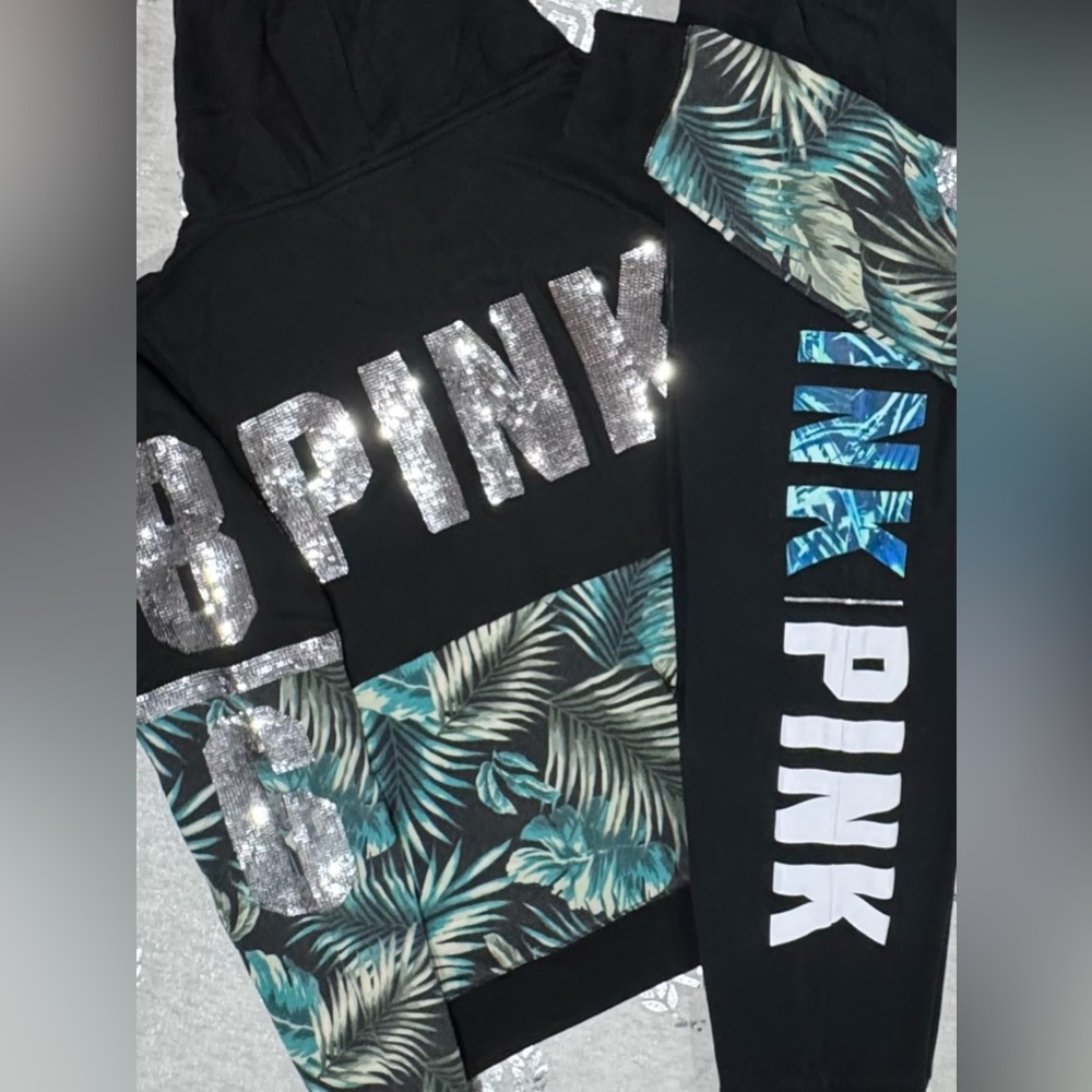 VS PINK TROPICAL BLING SET LARGE